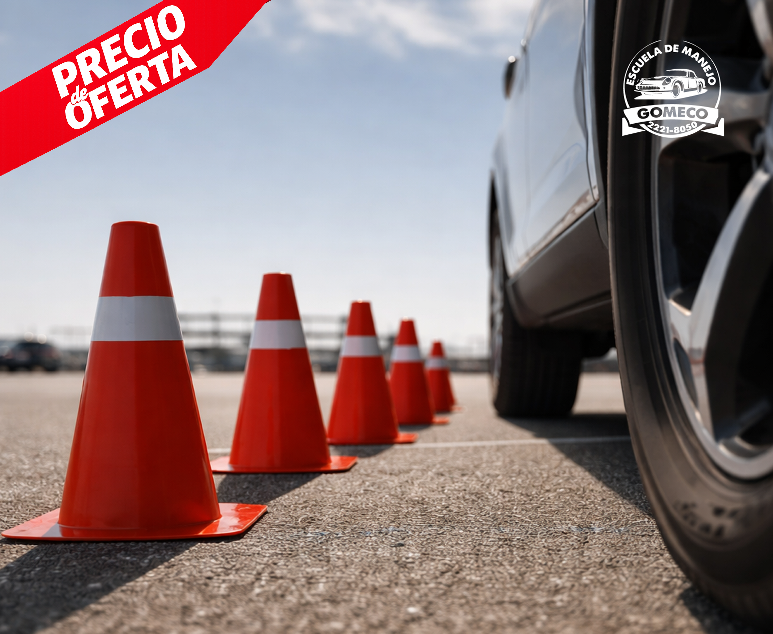 Curso para nivel principiante de clases de manejo en la escuela Gomeco